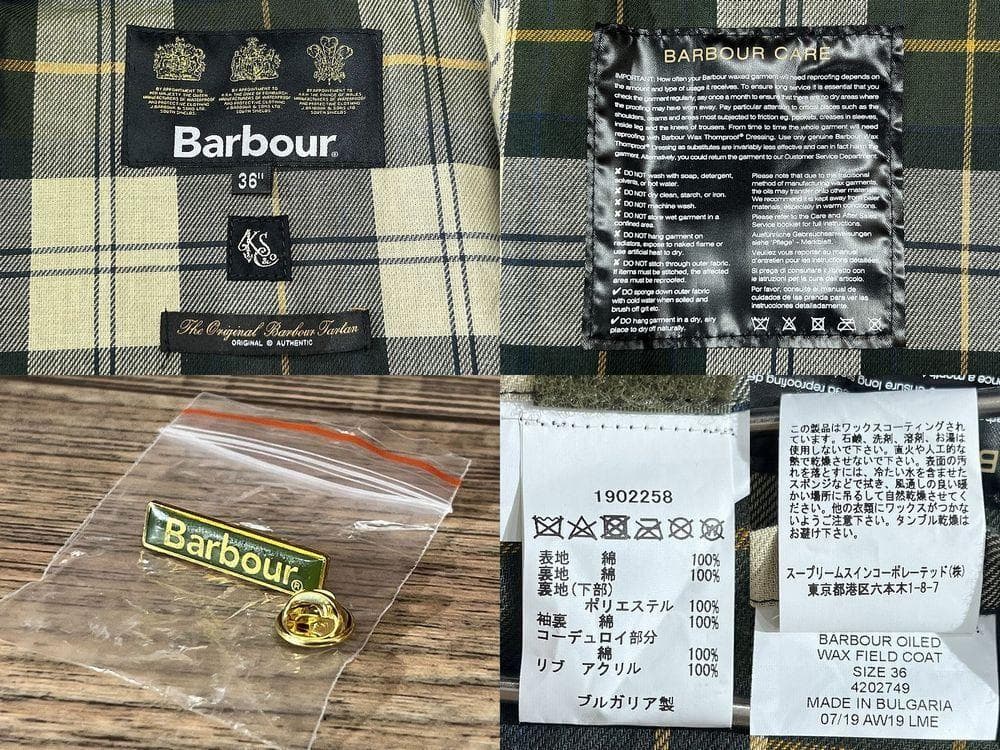 極美品 キャプテンサンシャイン バブアー 19AW オイルド トラベラーコート