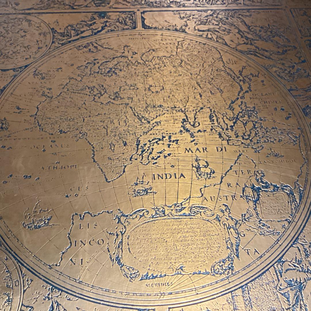 16世紀　大航海時代　世界地図 古地図 額縁付き アンティーク　ドイツ製