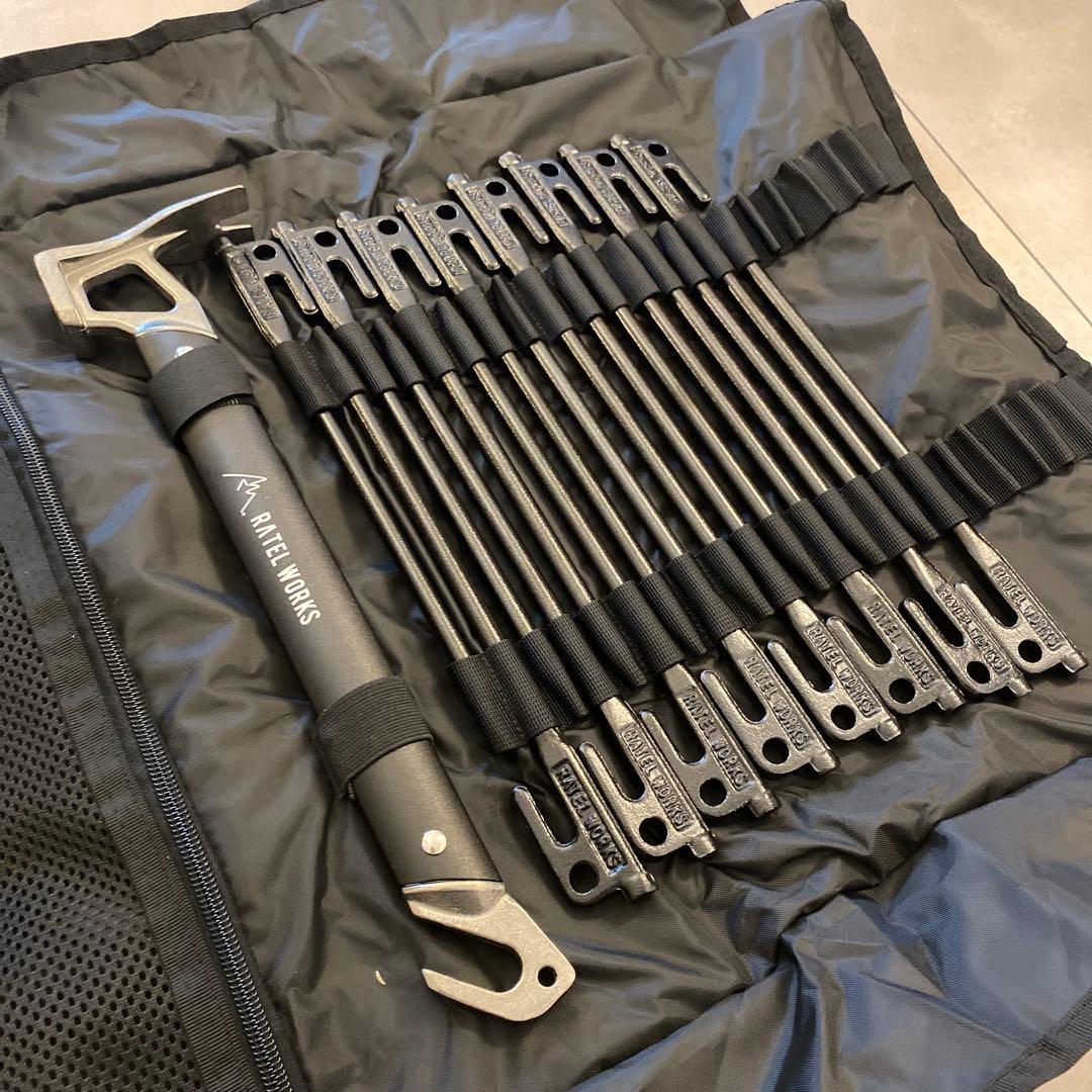 未使用 RATEL WORKS ラーテルワークス 鍛造ペグ&ハンマーセット