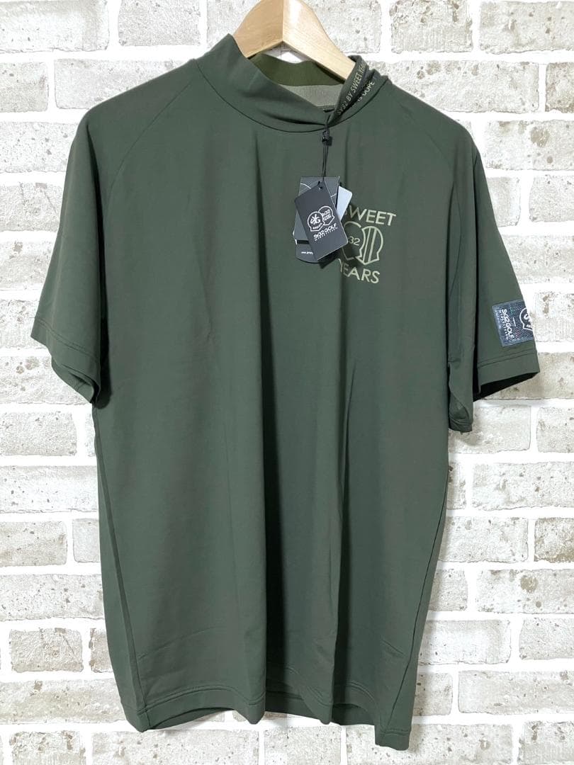【早い者勝ち✨】新品 SY32 メンズ モックネックシャツ XL グリーン系