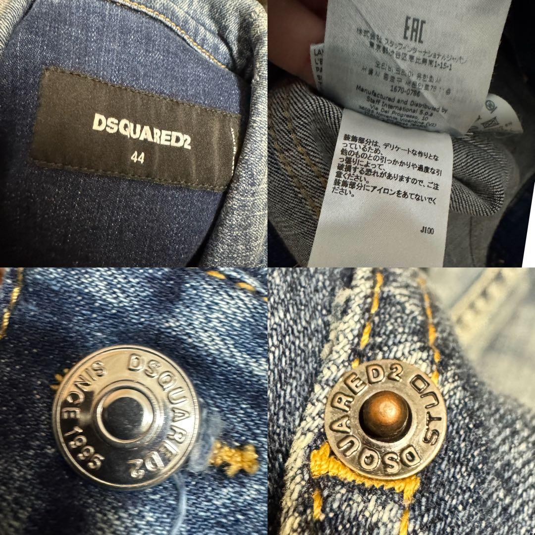 未使用 定価144100円 23SS Dsquared2 デニムジャケット　落書