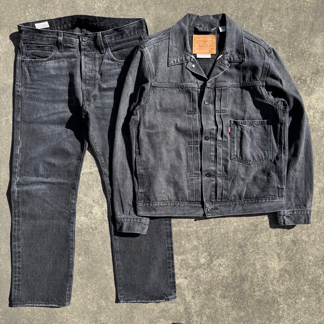 W32L28 M Levi's EDIFICE別注 501 デニム セットアップ
