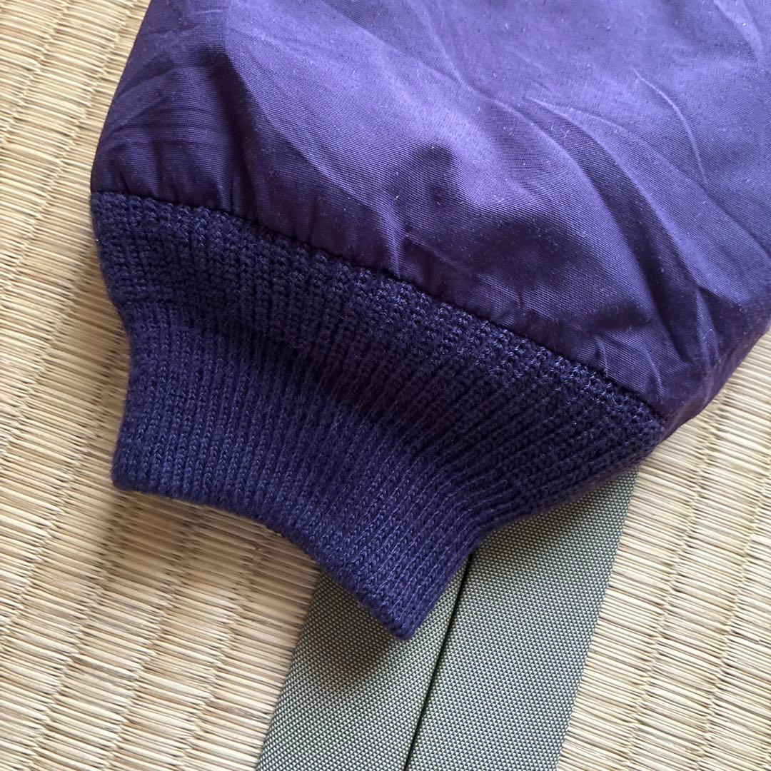 90s L.L.Bean Warm-Up Jacket パープル 総柄フリース