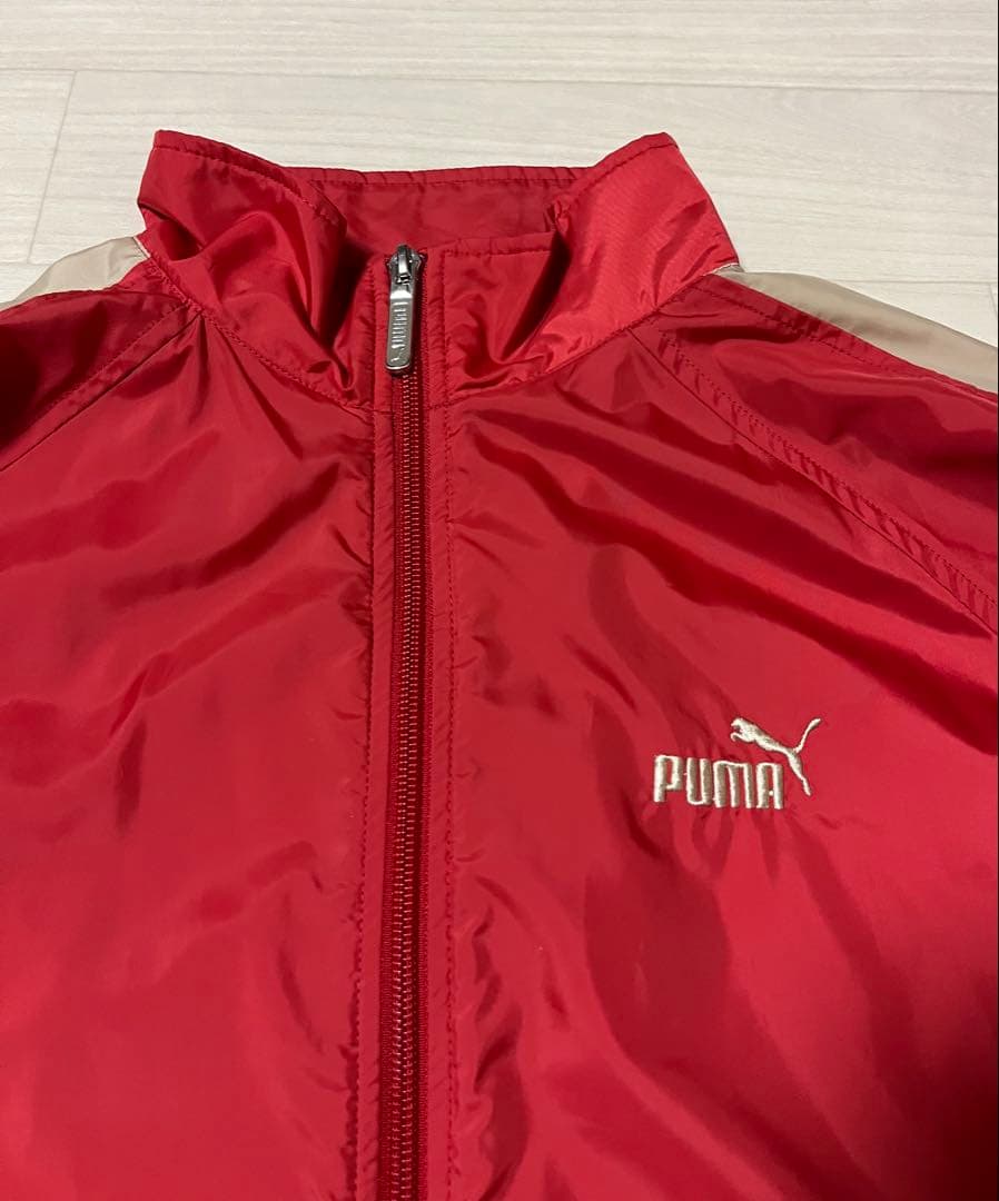 90s PUMA プーマ ヴィンテージピステ上下セット レッド/ベージュ S
