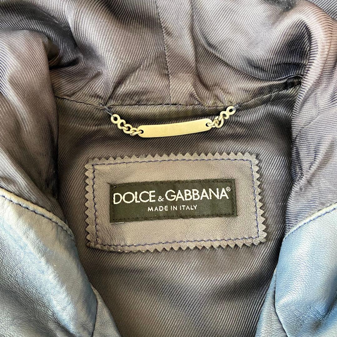 DOLCE&GABBANA　ドルチェ&ガッパーナ　ラムスキンレザー　パーカー