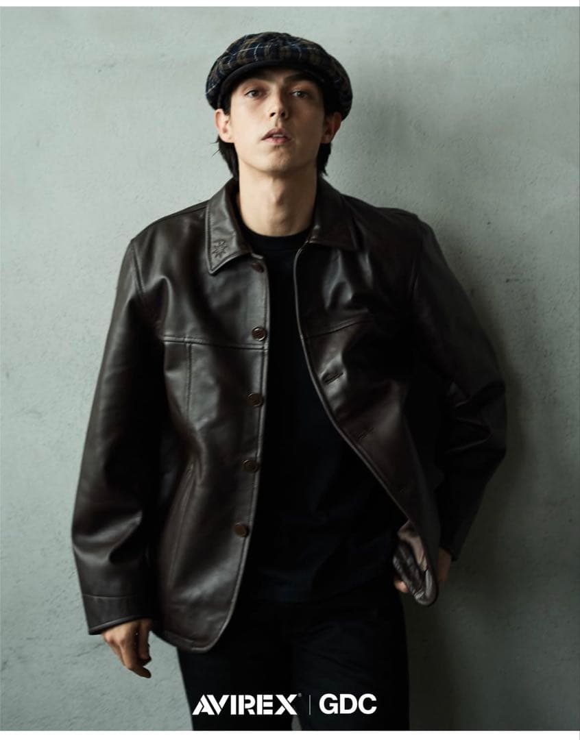 新作 GDC x AVIREX Lether Carcoat XL ブラック