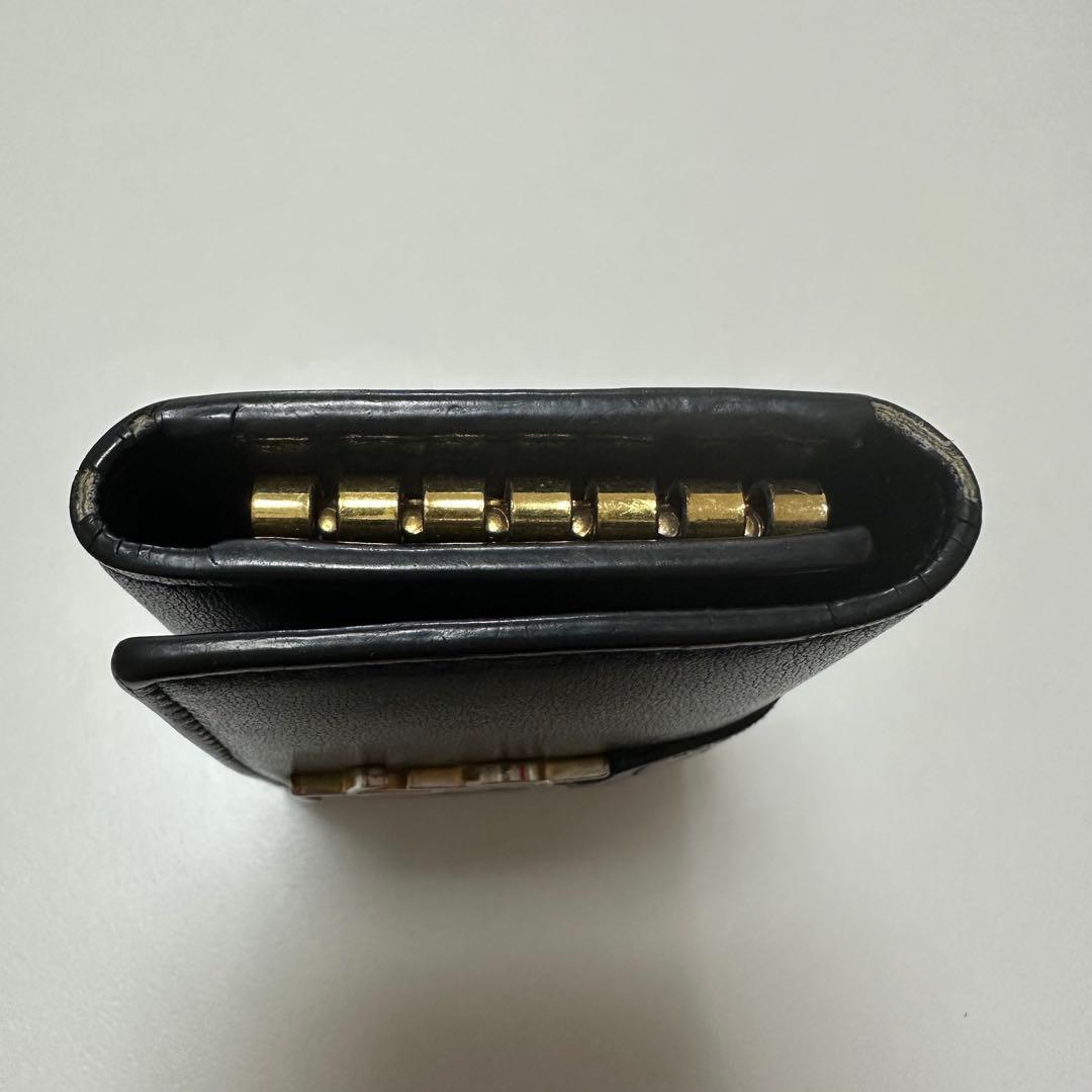 ま*う様 SAINT LAURENT ブラック レザー キーケース