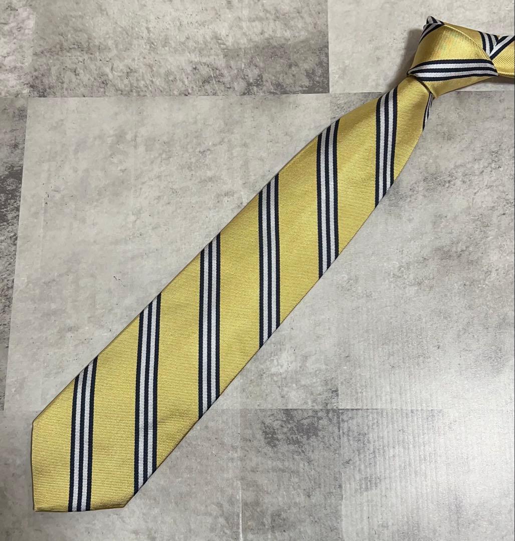 極美品 Brooks Brothers ネクタイ USA製 レジメンタル 光沢