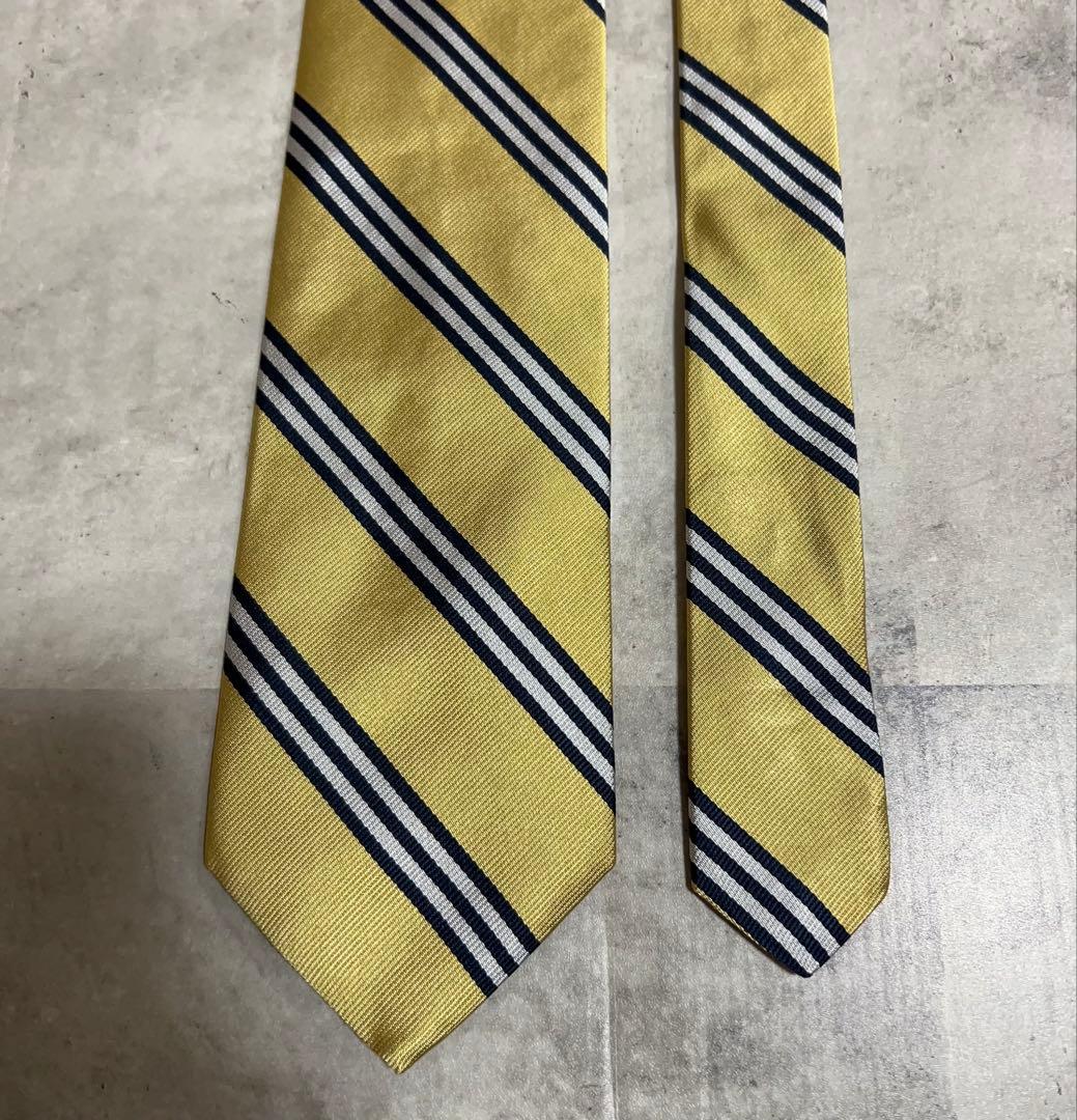 極美品 Brooks Brothers ネクタイ USA製 レジメンタル 光沢