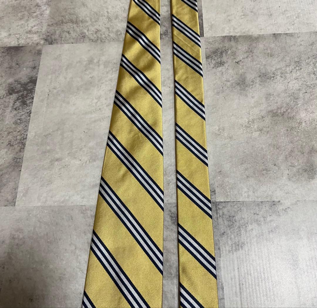 極美品 Brooks Brothers ネクタイ USA製 レジメンタル 光沢