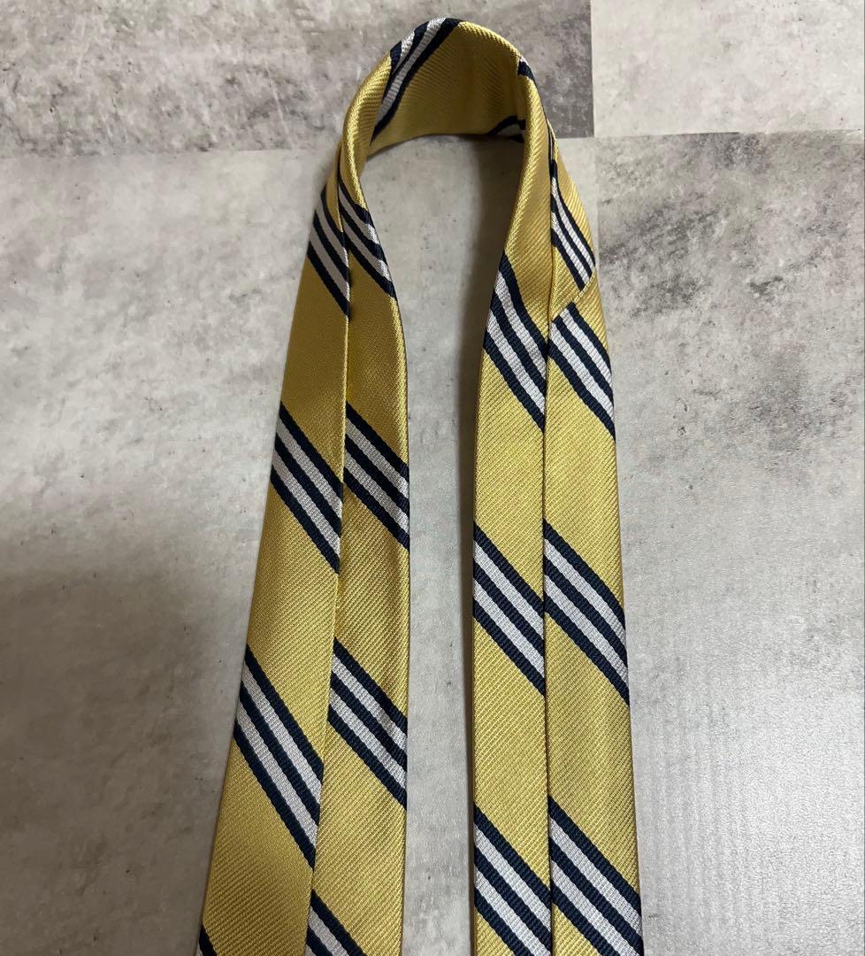 極美品 Brooks Brothers ネクタイ USA製 レジメンタル 光沢