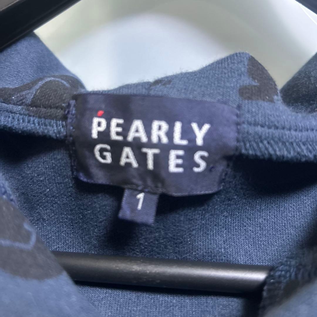 PEARLY GATES♡クマ柄フルジップパーカー ダークブルー. 最終値下げ❗️