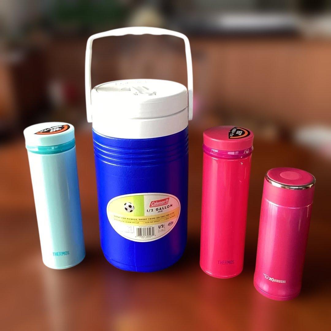 《サーモスス&象印ステンレスボトル》《コールマン2／1GALLON JUG》