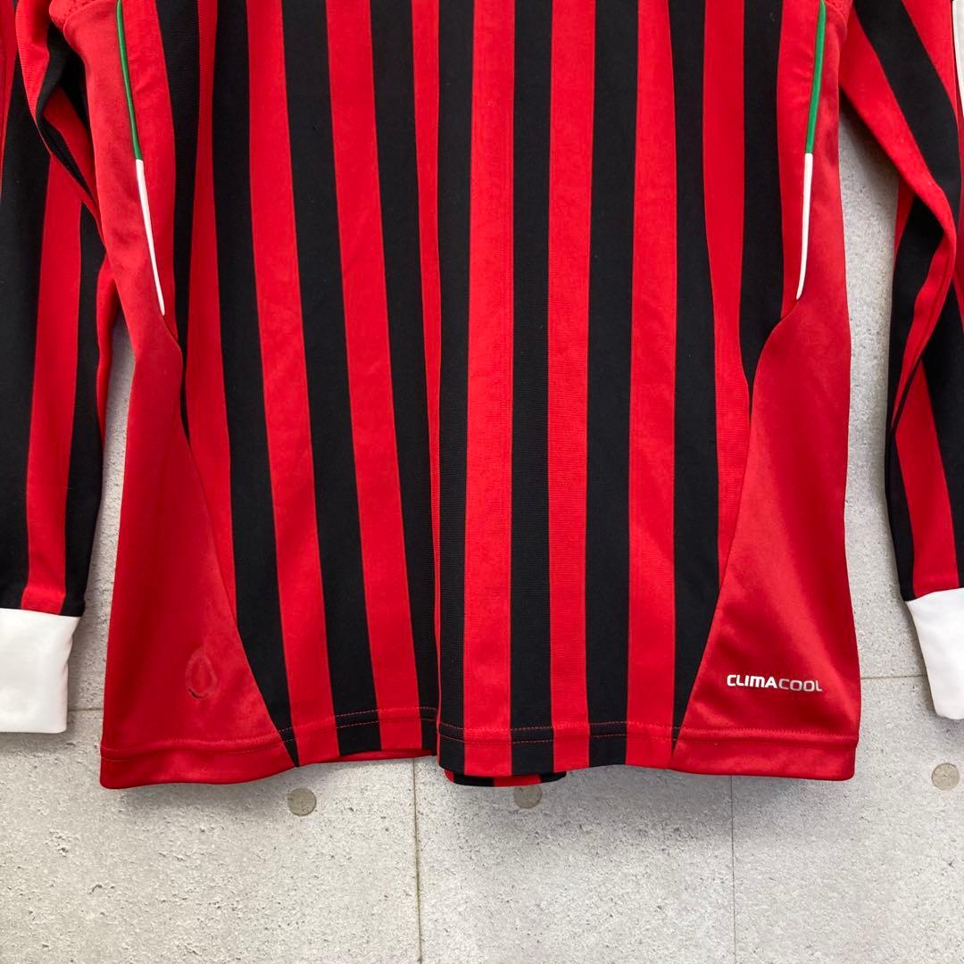 adidas アディダス イブラヒモビッチ ユニフォーム 長袖 M 赤黒白