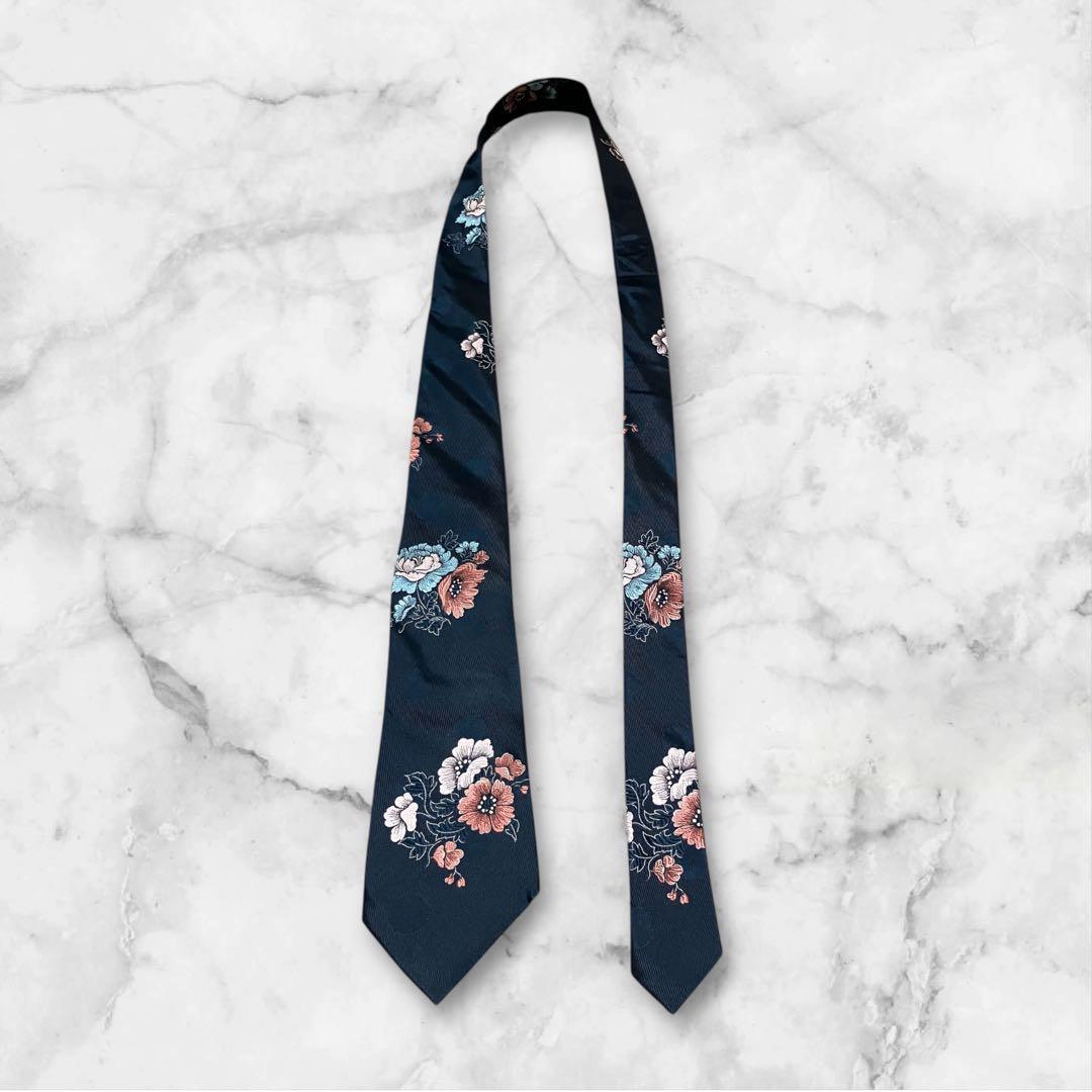 【美品】COMME des GARÇONS コムデギャルソン　ネクタイ　花柄