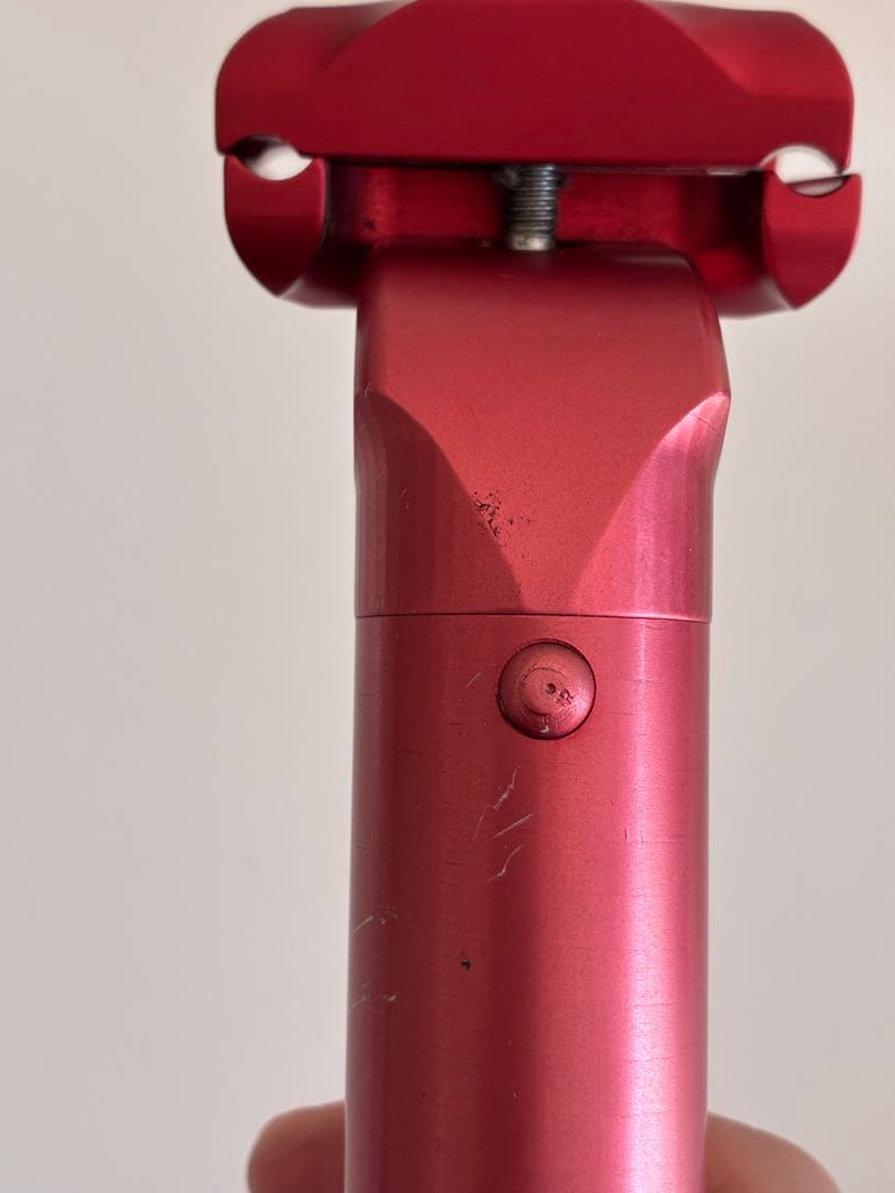 中古 paul シートポスト 27.2mm red キズあり
