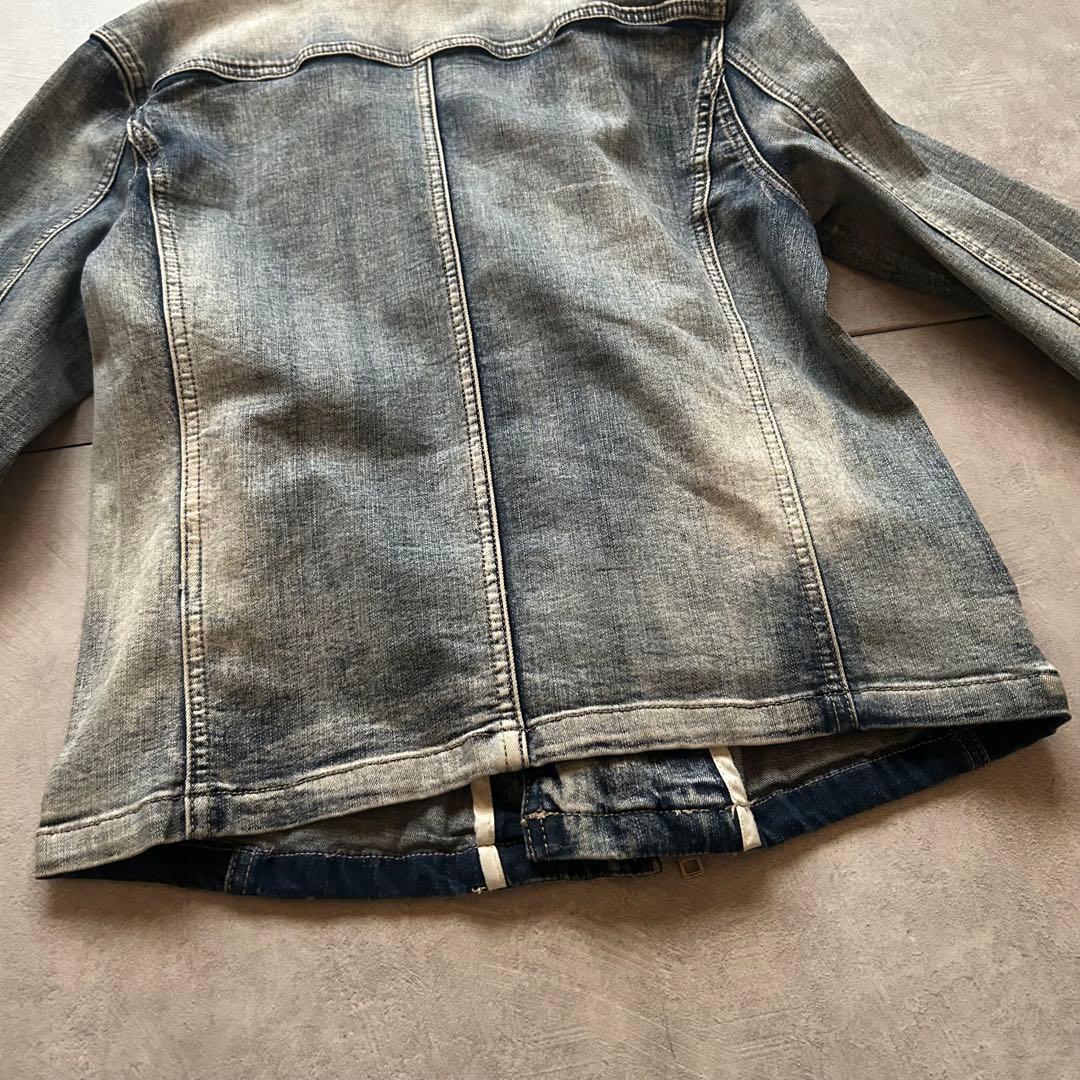 ジャケット・アウター archive grunge denim riders jacket y2k