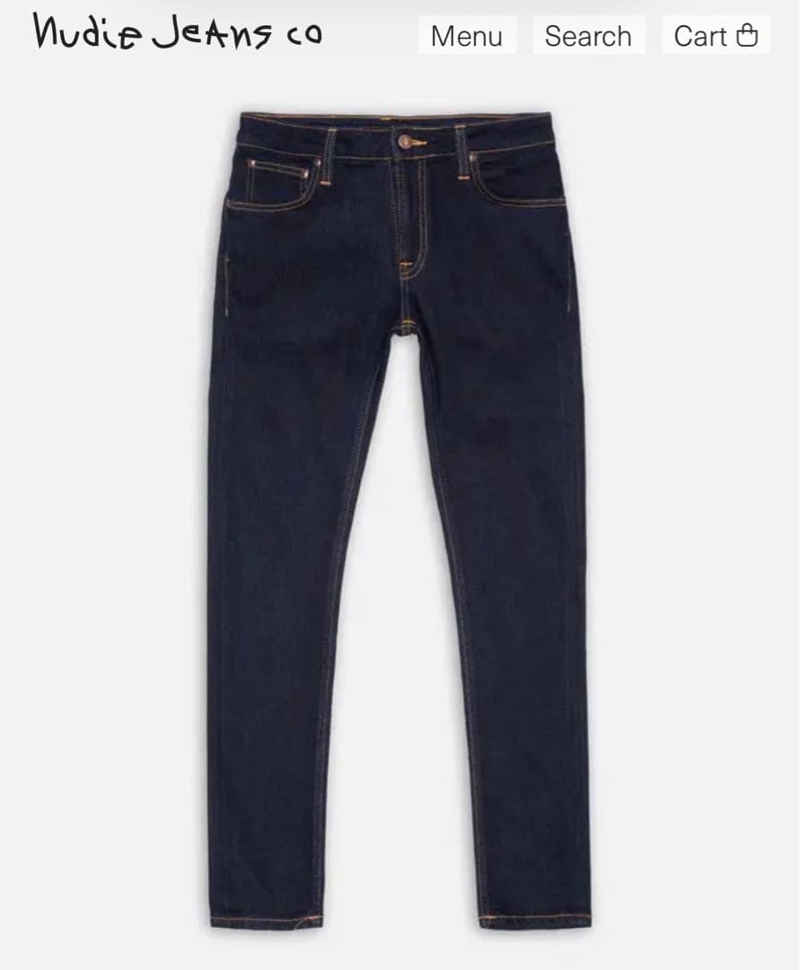 【よし】Skinny Lin Dry Deep Orange W29L30