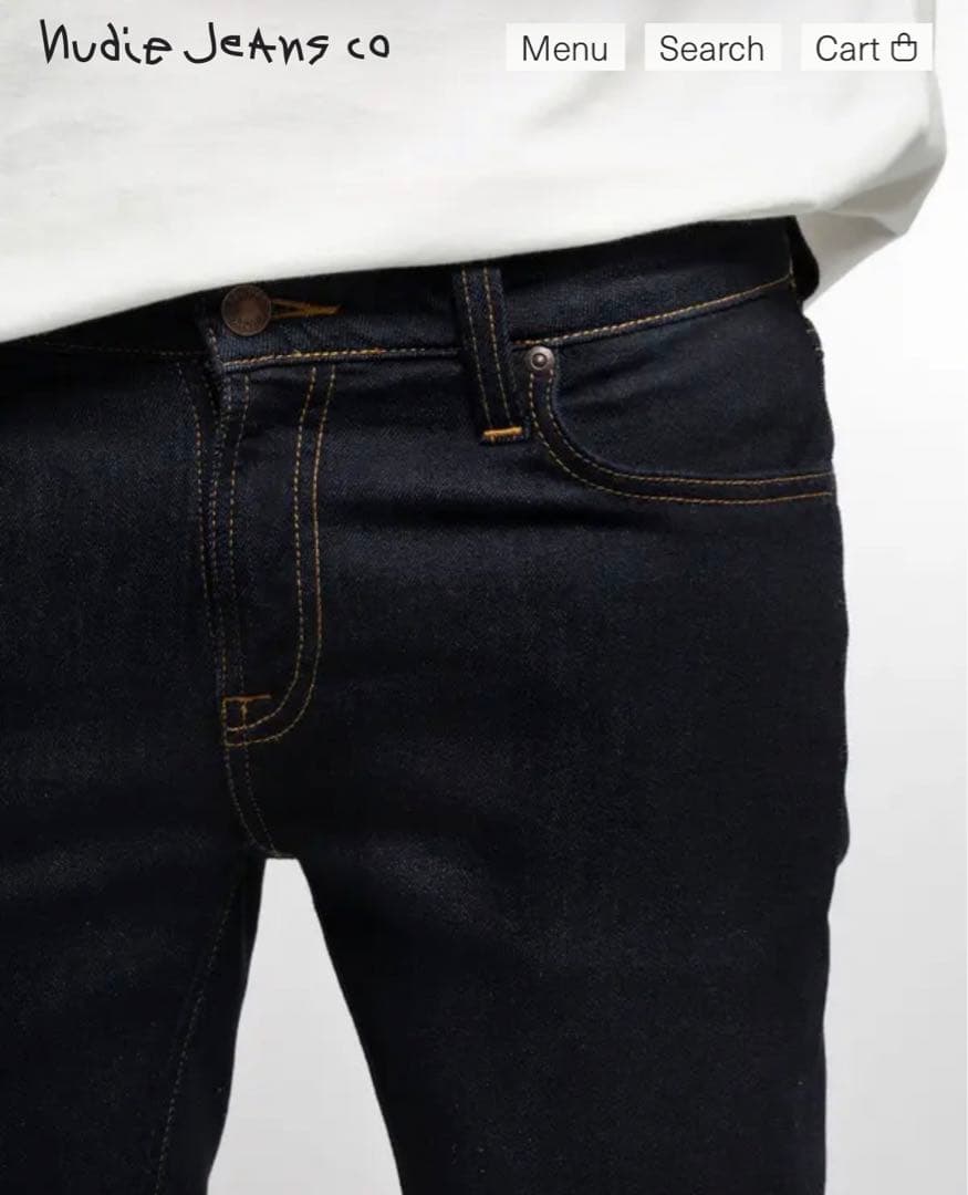 【よし】Skinny Lin Dry Deep Orange W29L30