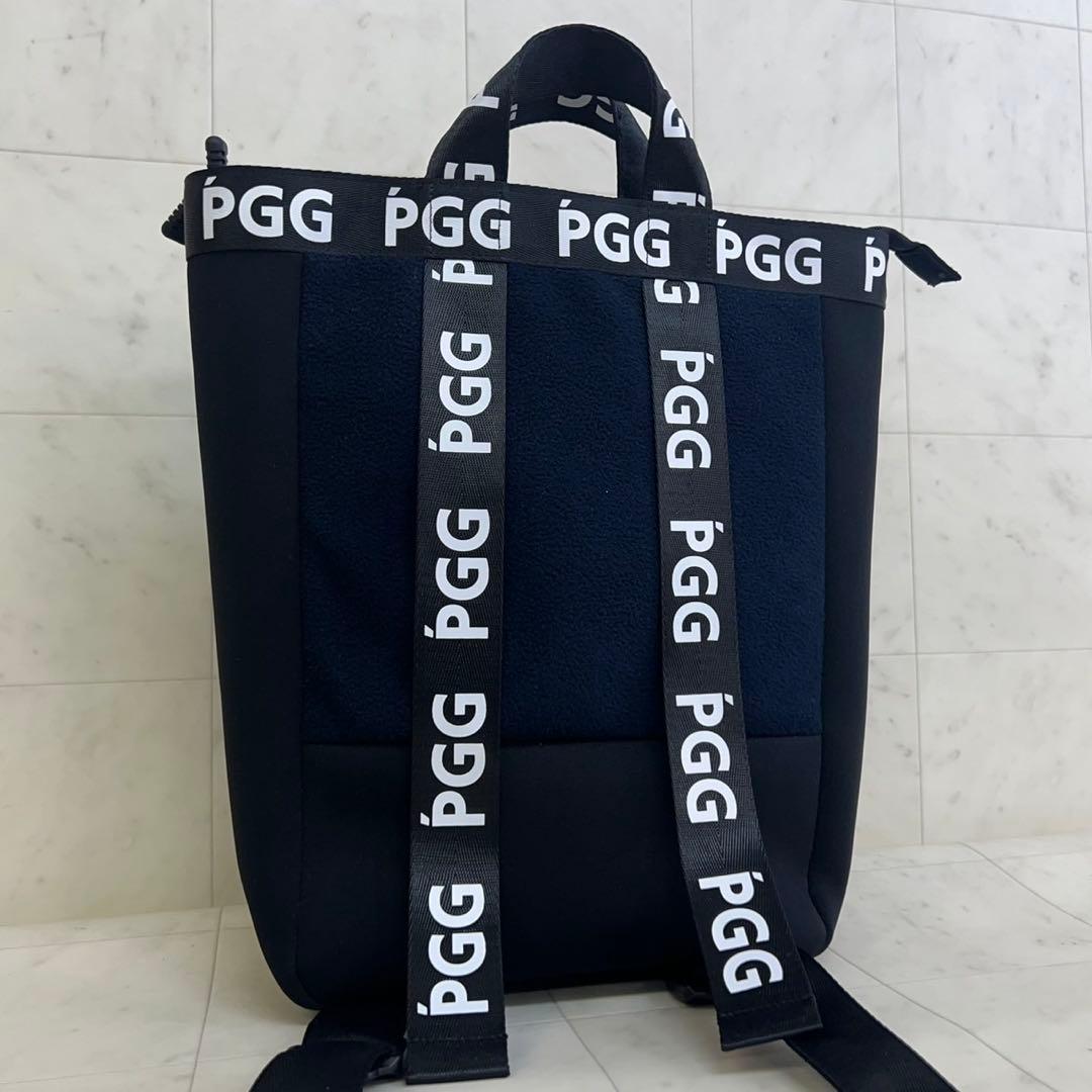 PGG パーリーゲイツリュックサック 手提げ　ブラック ネイビー