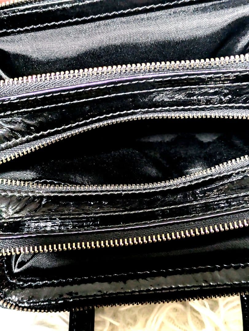 MOSCHINO Cheap & Chic　ミニハンドバッグ　ベロア　美品　黒