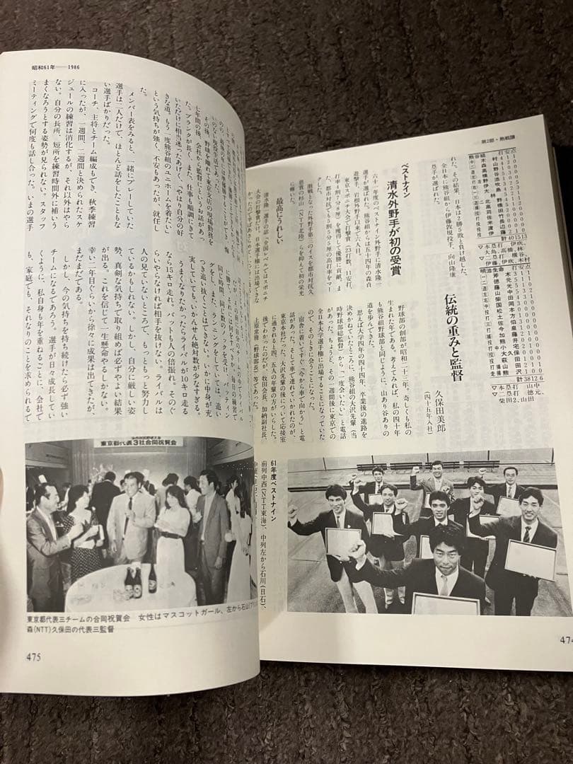 大手ゼネコン【熊谷組】野球部史【燃えよ火の玉】平成元年発行♪【貴重品】歴史的資料