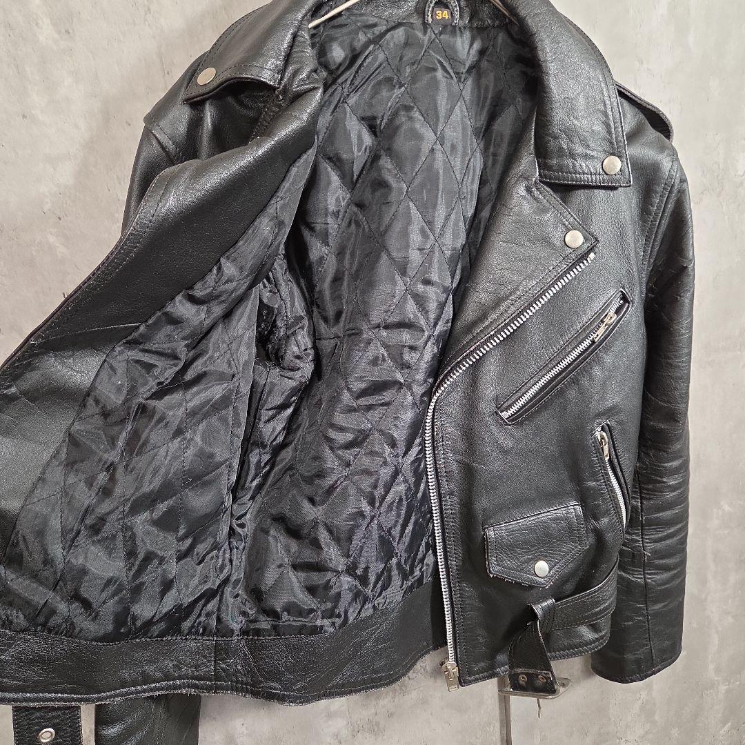 【90s_vintage】ハの字パキジャンLeatherRidersJacket