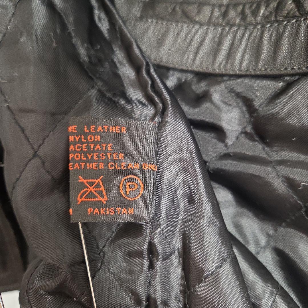 【90s_vintage】ハの字パキジャンLeatherRidersJacket