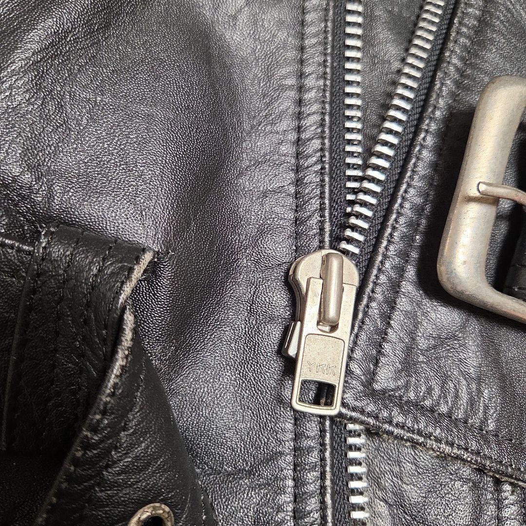 【90s_vintage】ハの字パキジャンLeatherRidersJacket