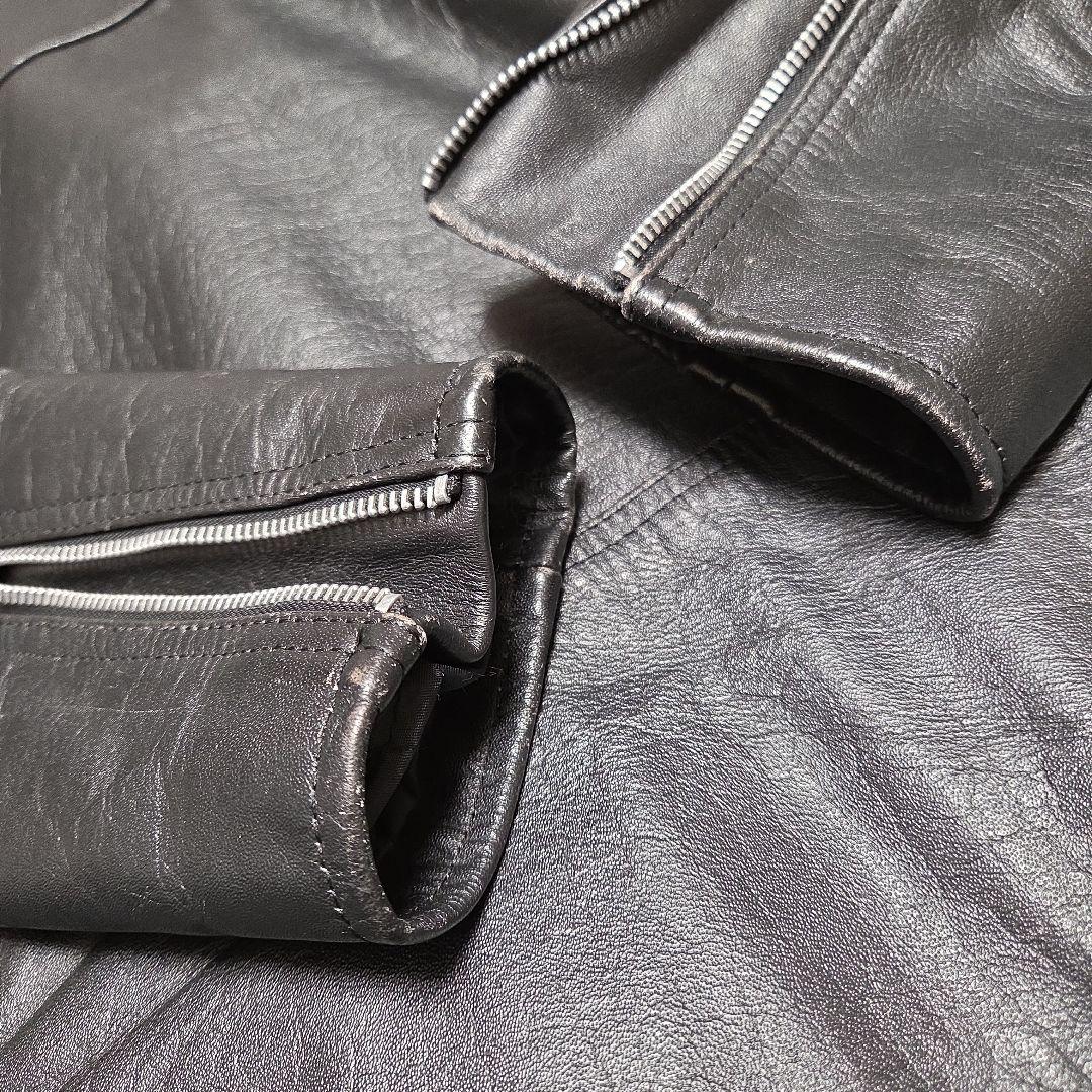 【90s_vintage】ハの字パキジャンLeatherRidersJacket