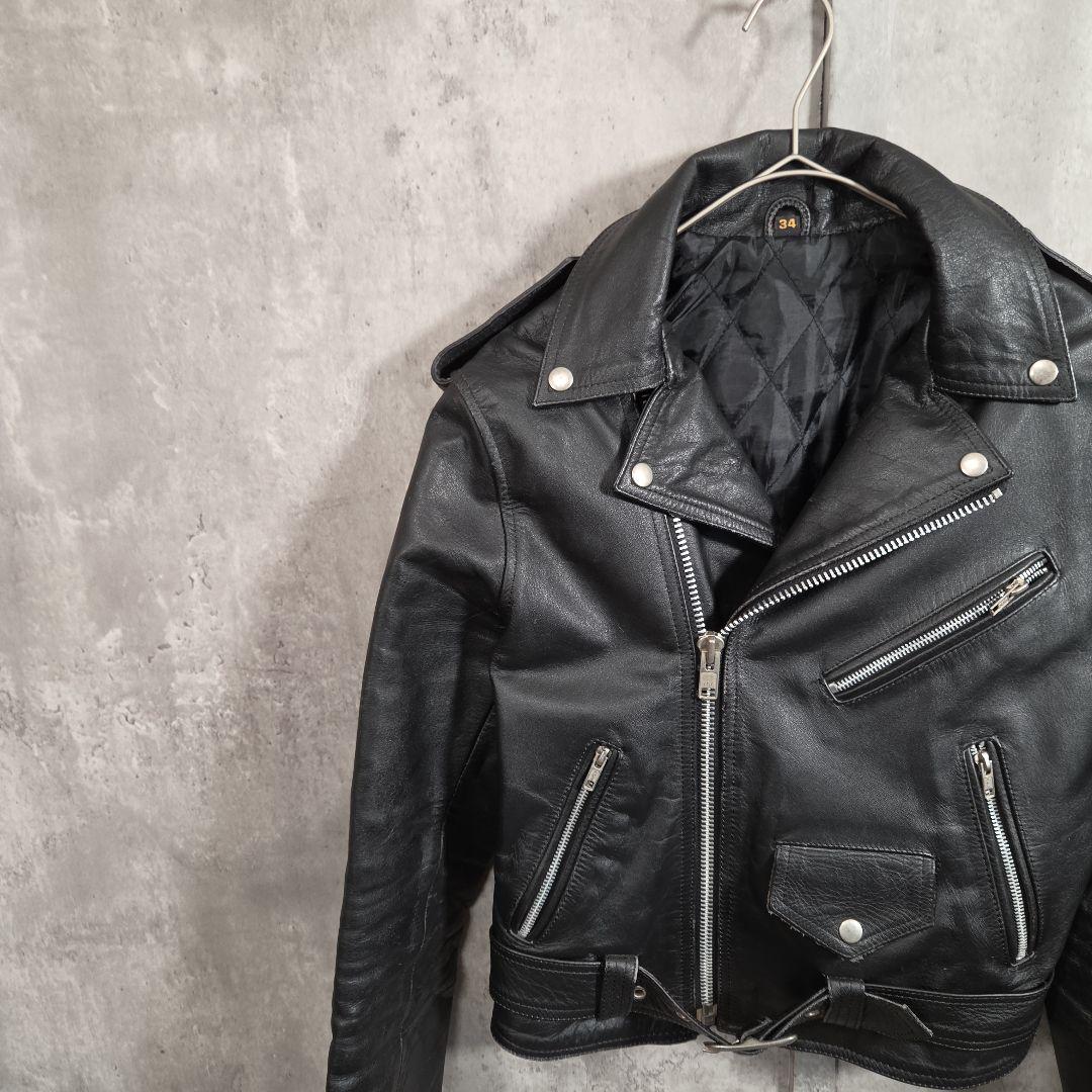 【90s_vintage】ハの字パキジャンLeatherRidersJacket