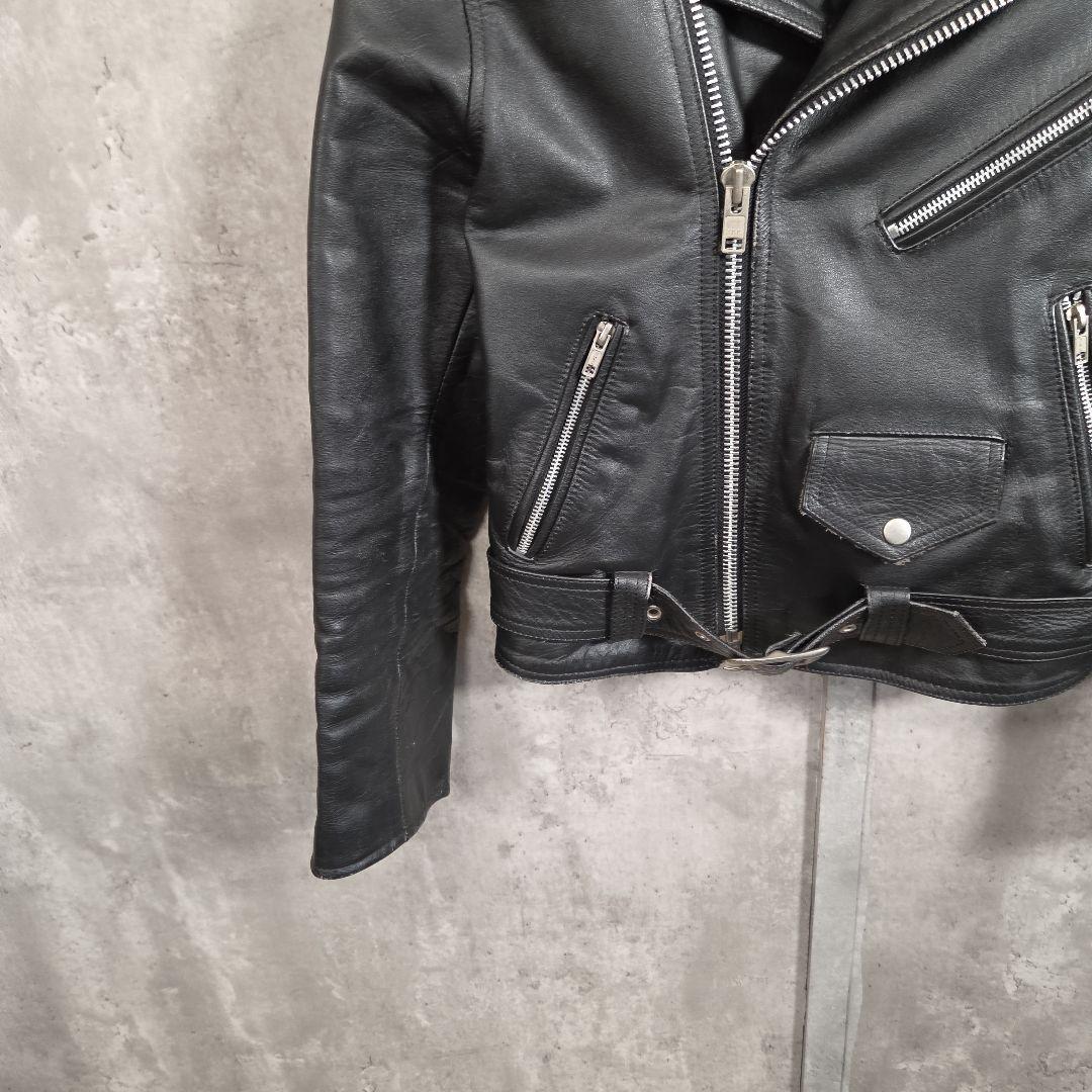 【90s_vintage】ハの字パキジャンLeatherRidersJacket