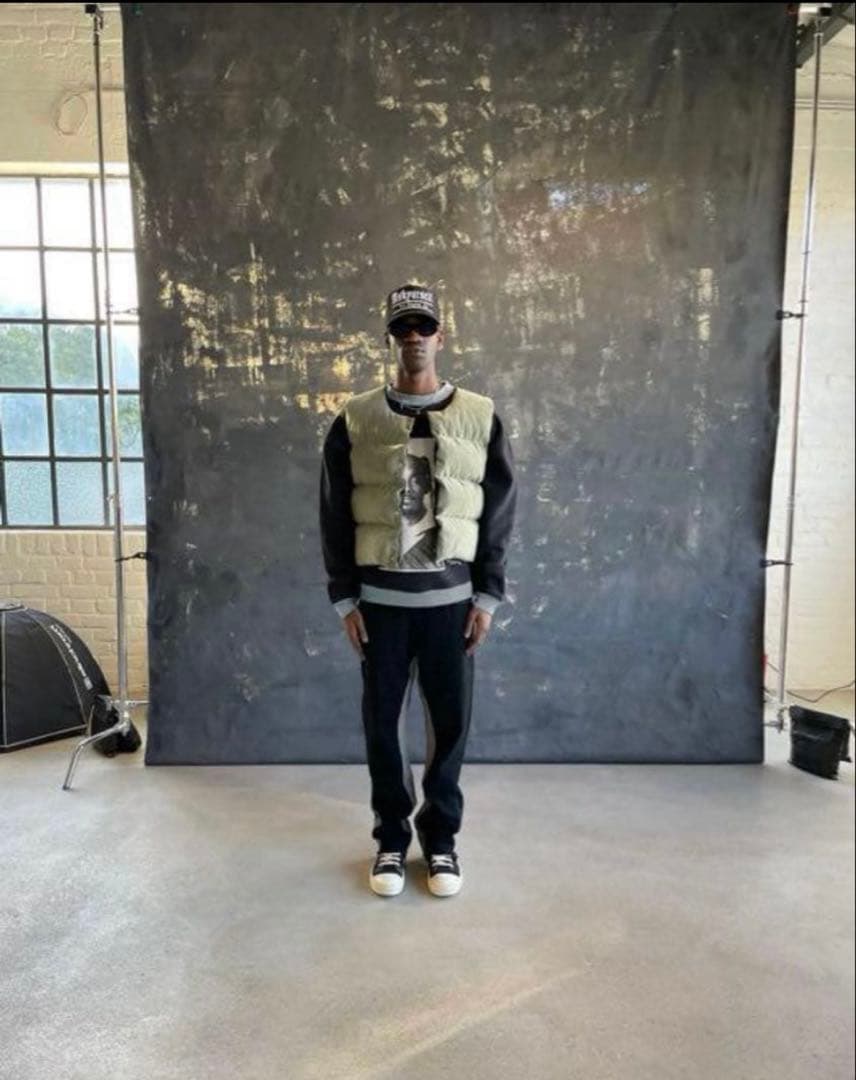 ジャケット・アウター ASKYURSELF MILITARY CANVAS PUFFER VEST