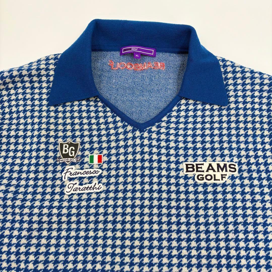 美品　BEAMS GOLF ビームスゴルフ ニットポロシャツ XL 777