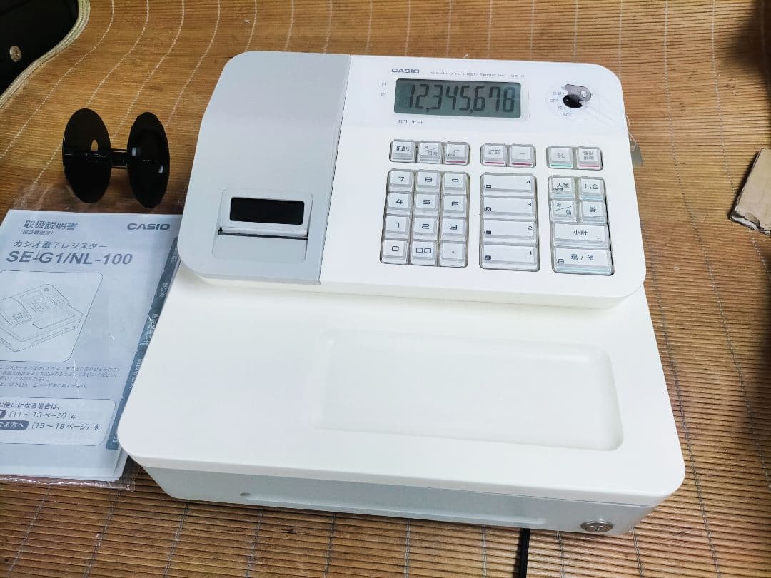カシオレジスター　SE-G1　中古品　人気機種感熱紙　送料無料　360078