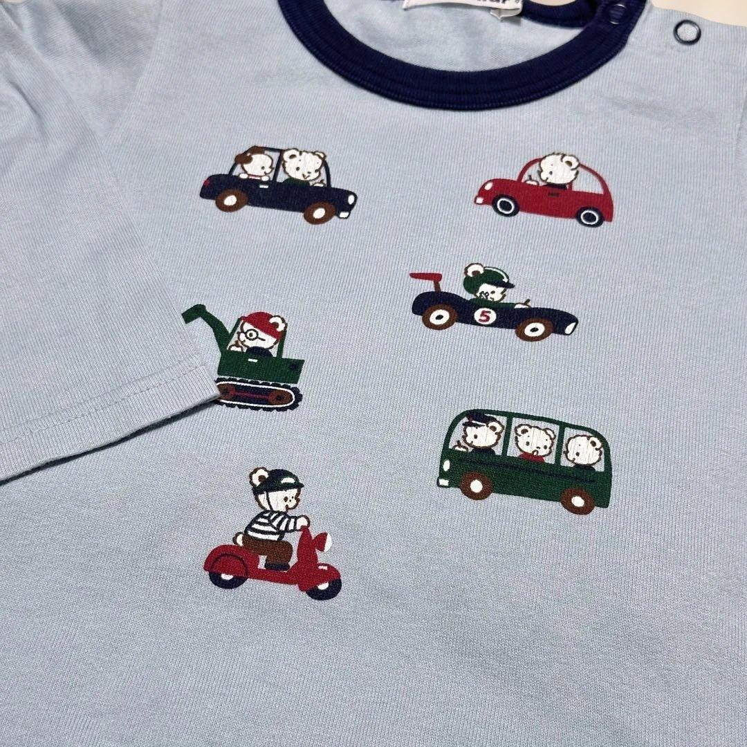 ファミリア 車 長袖 カットソー Tシャツ 90サイズ 3枚セット まとめ売り