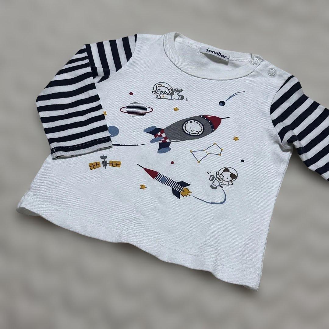ファミリア 車 長袖 カットソー Tシャツ 90サイズ 3枚セット まとめ売り