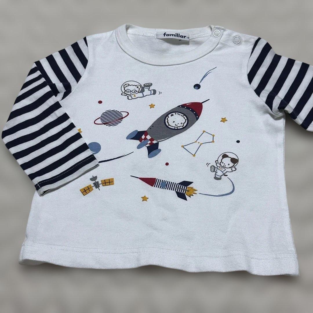 ファミリア 車 長袖 カットソー Tシャツ 90サイズ 3枚セット まとめ売り
