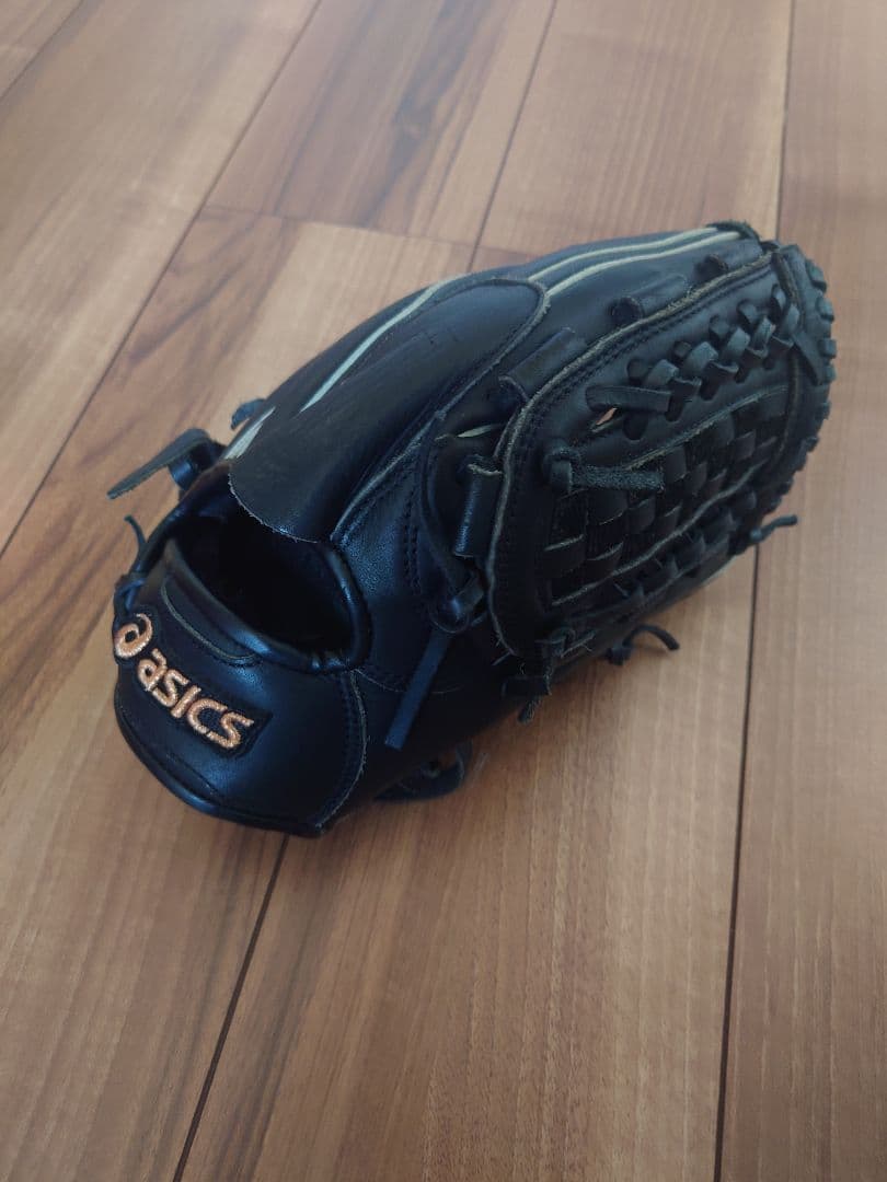 asics 野球グローブ 黒 ピッチャー用グローブ