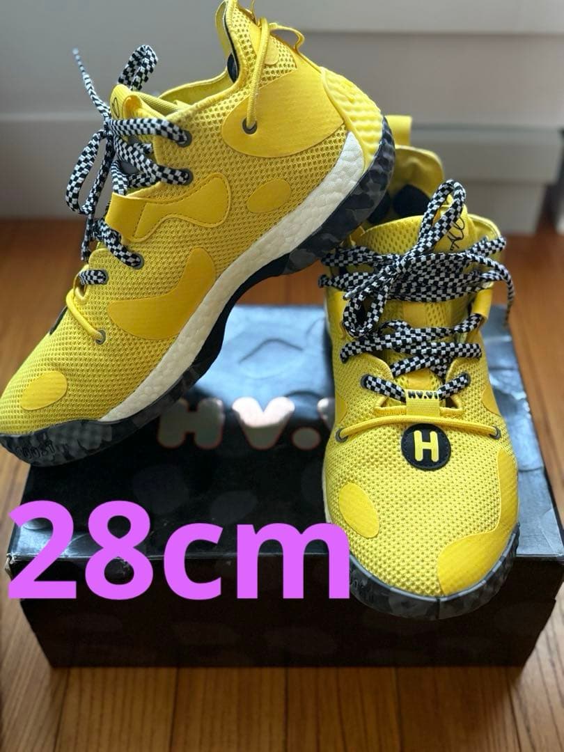 adidas Harden Vol. 6 28cm イエロー バスケットシューズ