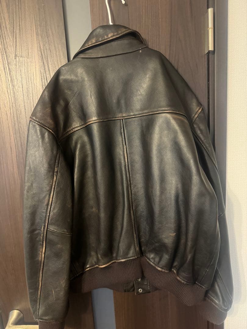 ZARA ヴィンテージ加工レザージャケット
