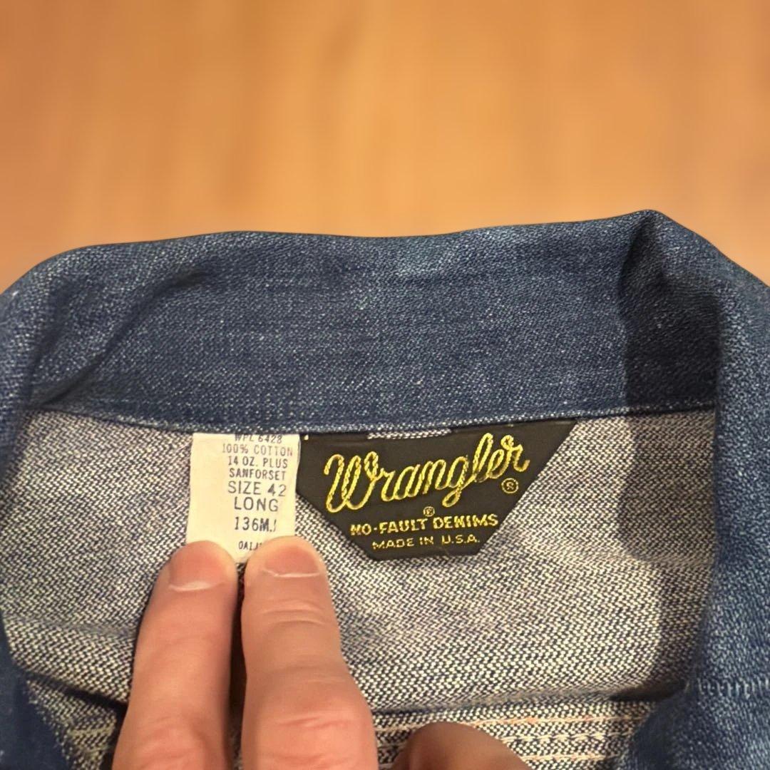 タ*カ様 70s Wrangler 136mj デニムジャケット 42 Long