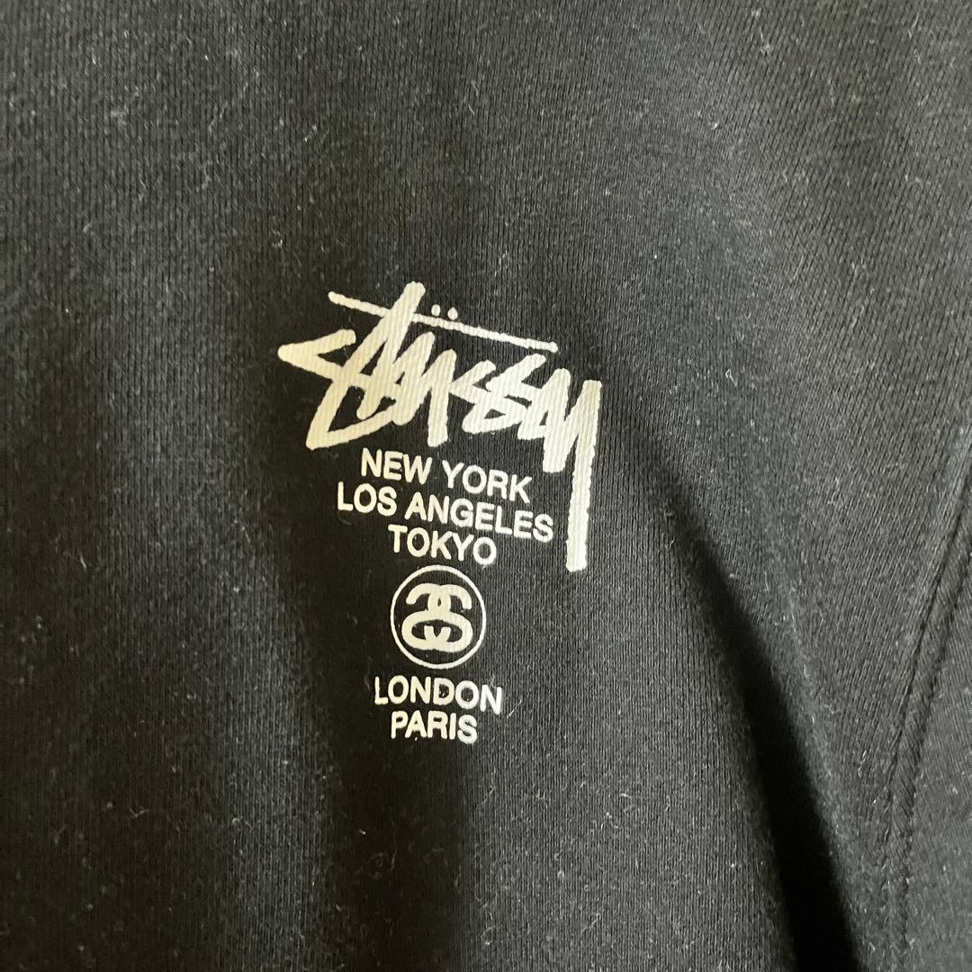 Stüssy パーカー　黒　ブラック　S