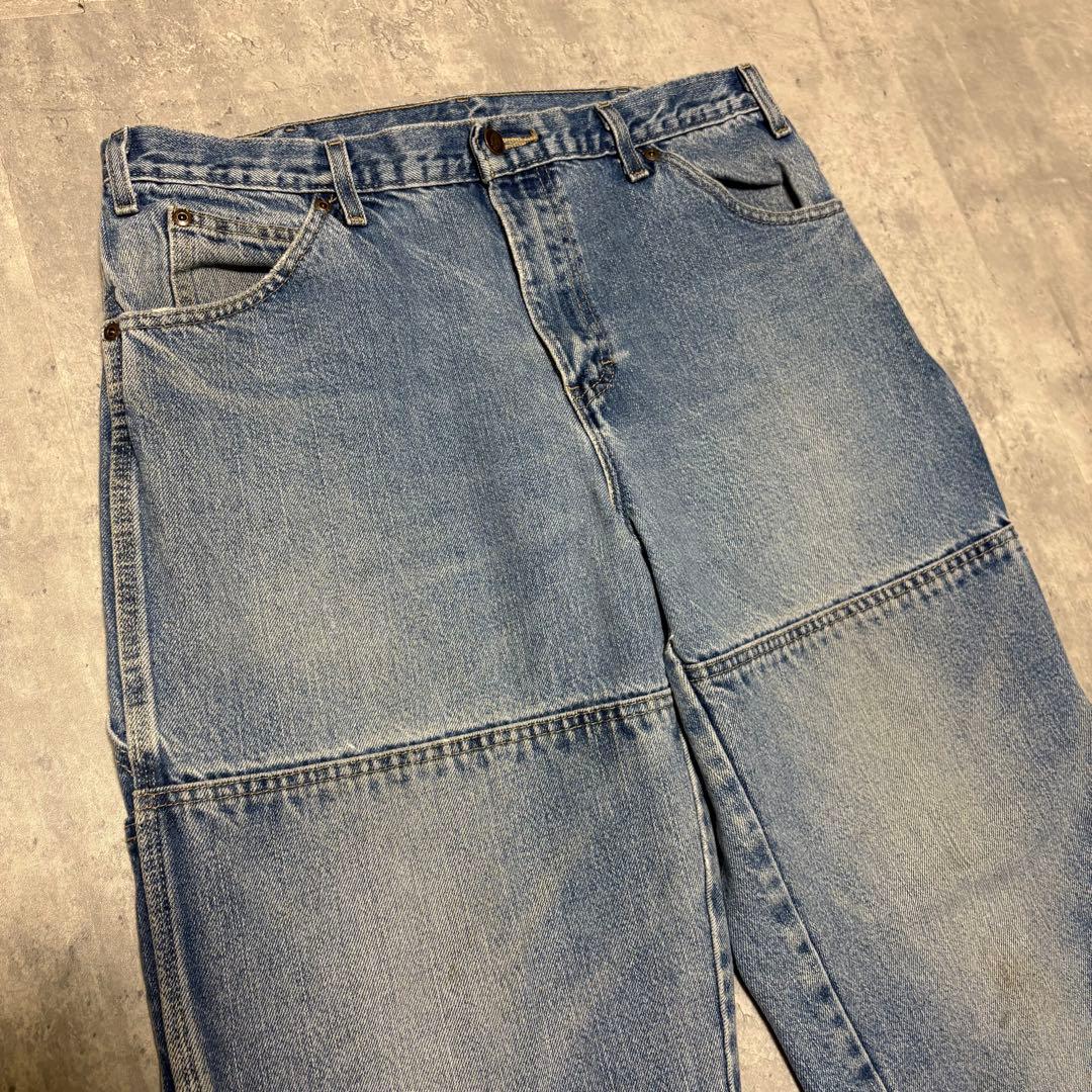 Dickies ディッキーズ　メキシコ製　ダブルニー　ジーンズ　33×33