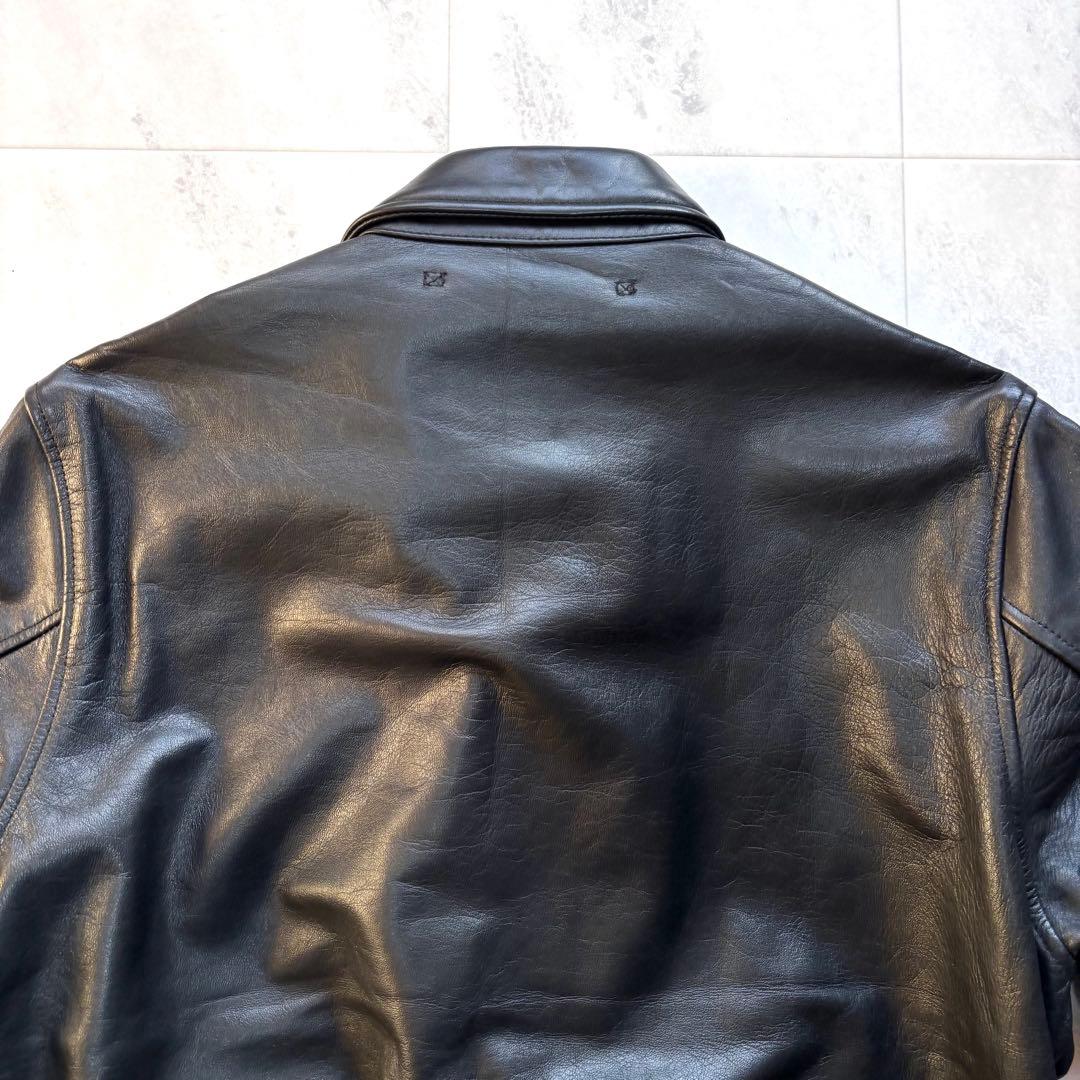 【極美品】ヒューストン ホースハイド A-2 フライトジャケット 2XL 黒