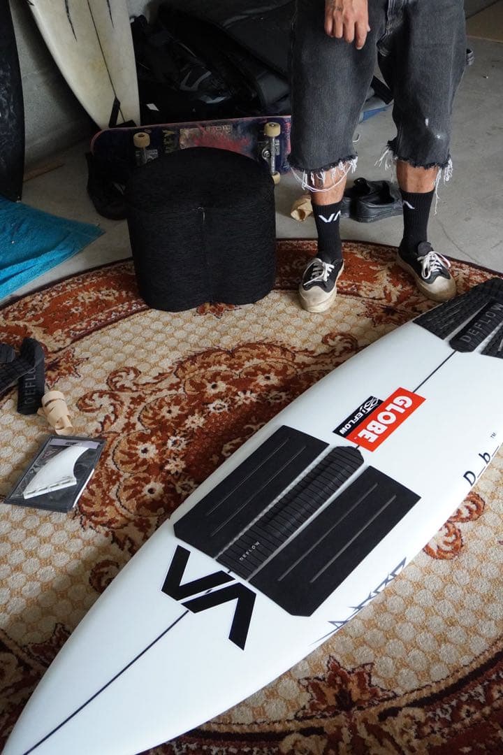 サーフィン・ボディボード DEFLOW ERWIN FRONT PAD - BLACK vol2