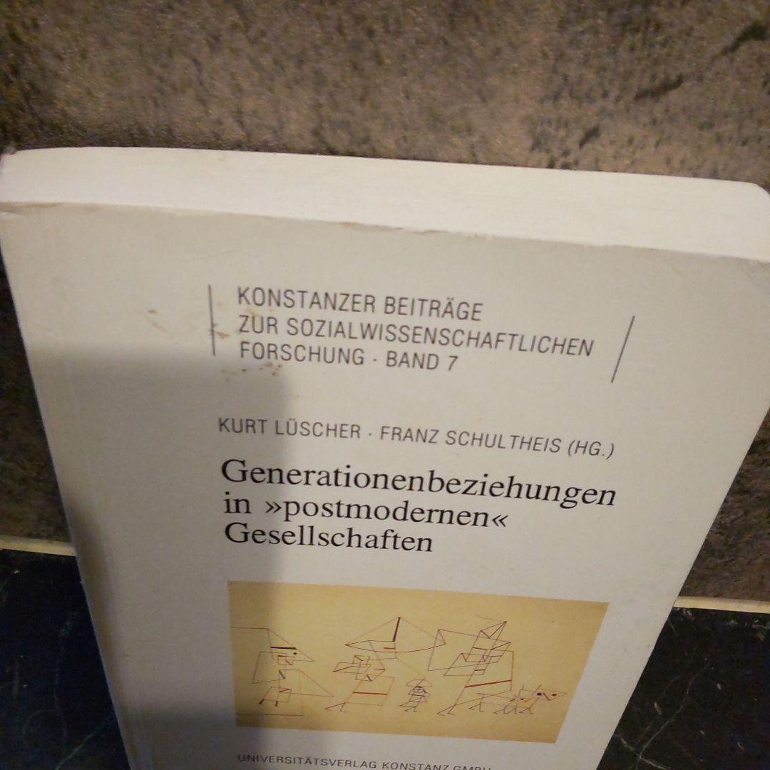 Generationenbeziehungen ポストモダン社会 ドイツ語 洋書