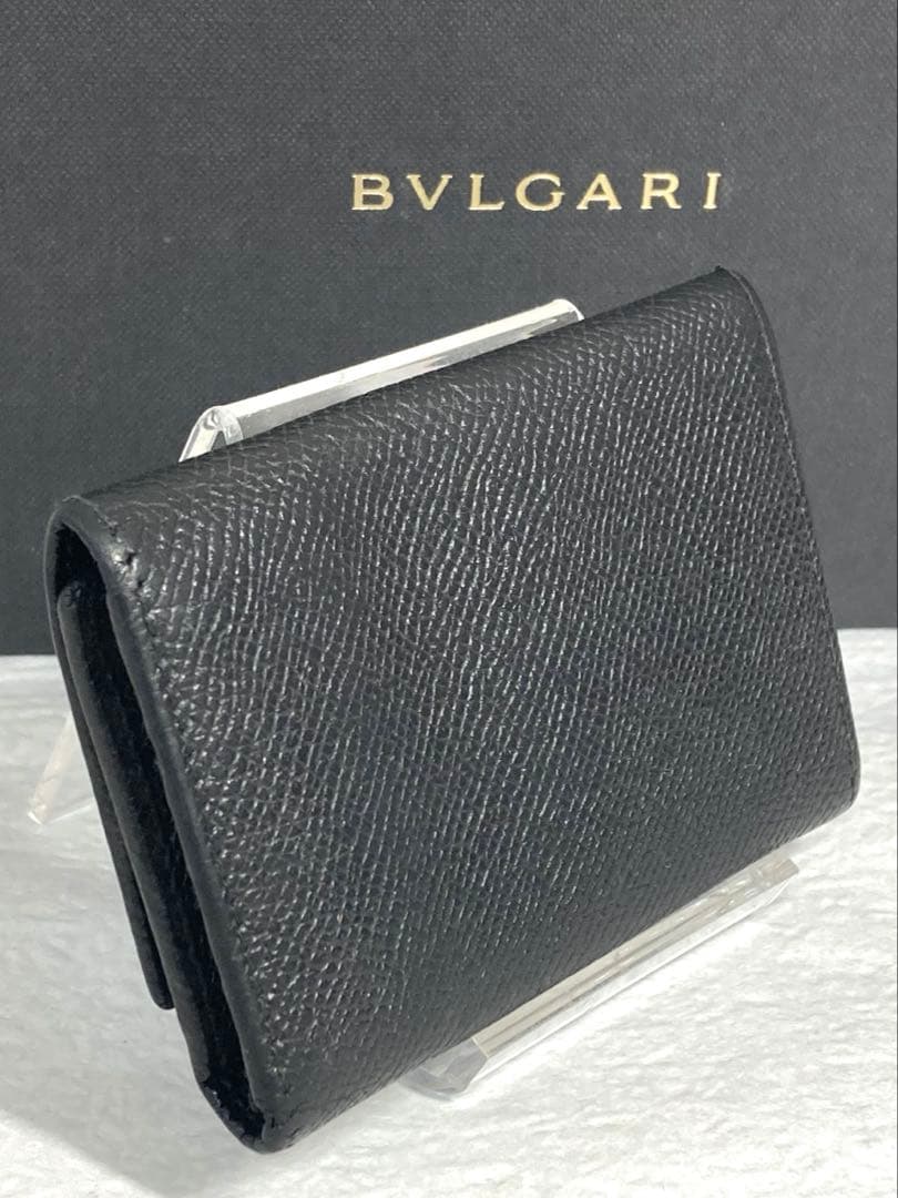 良品　BVLGARI ブルガリ　ブルガリ　レザー　6連キーケース　ブラック　黒