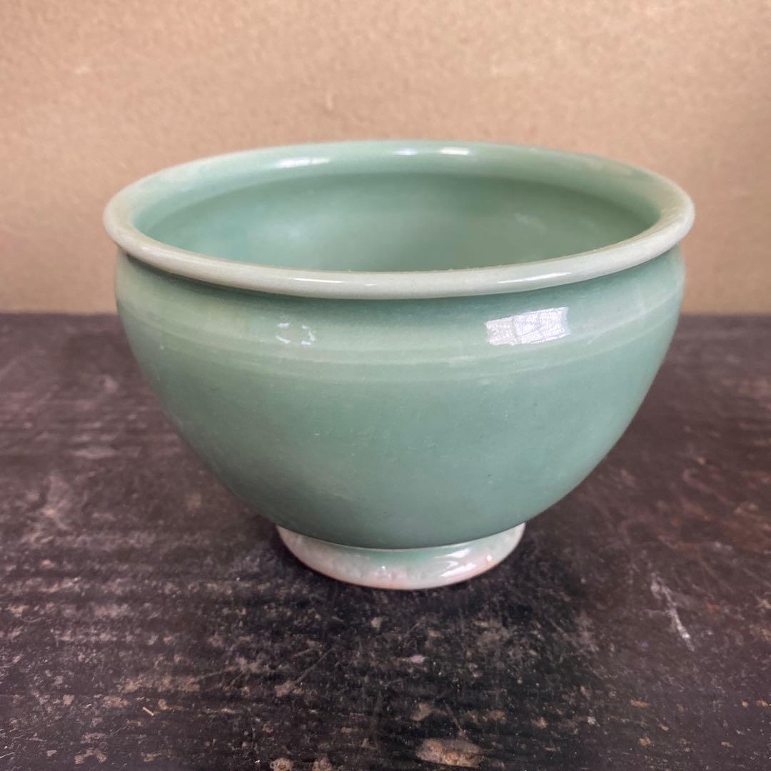 専用　中国古玩　青磁魚文器　10cm8cm
