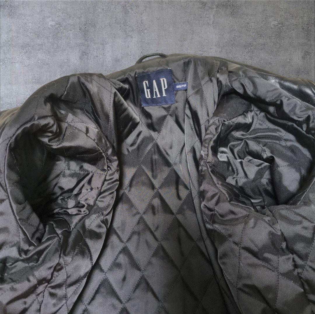希少✨OLD GAP レザー ジャケット シングル 牛革 M相当 y2k